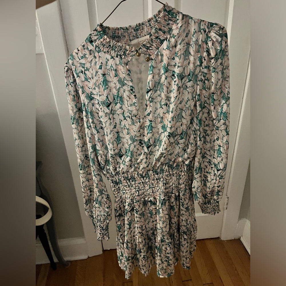 Fanco pink and green mini dress size small